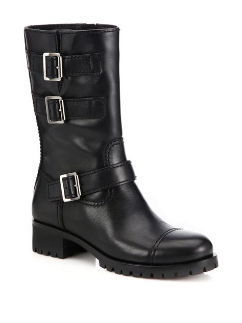 prada lug sole heel boots|Women’s Prada Shoes .